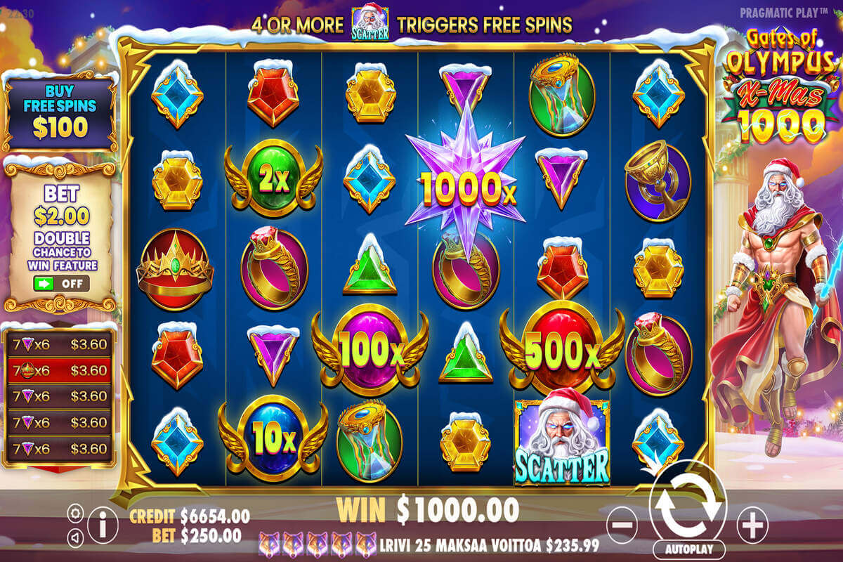 Gates of Olympus Xmas 1000 screenshot 