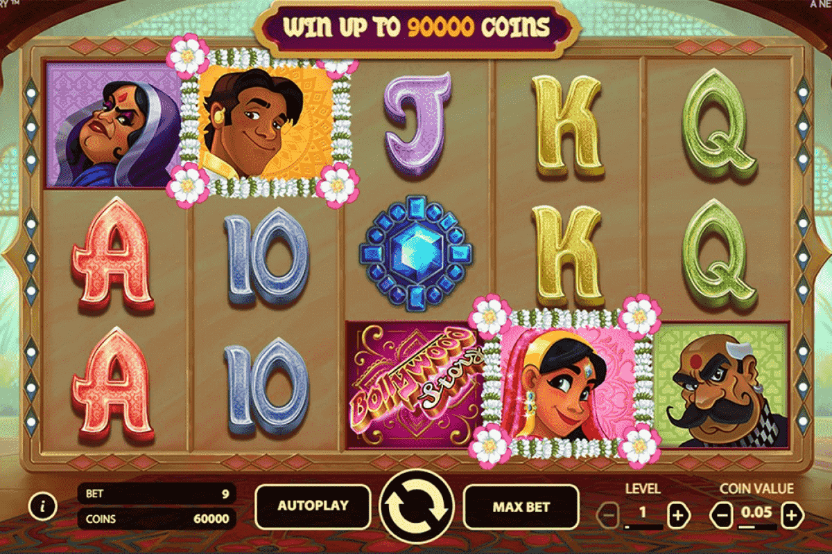 bollywood story netent screenshot 