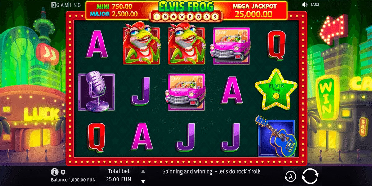 elvis frog in vegas bgaming