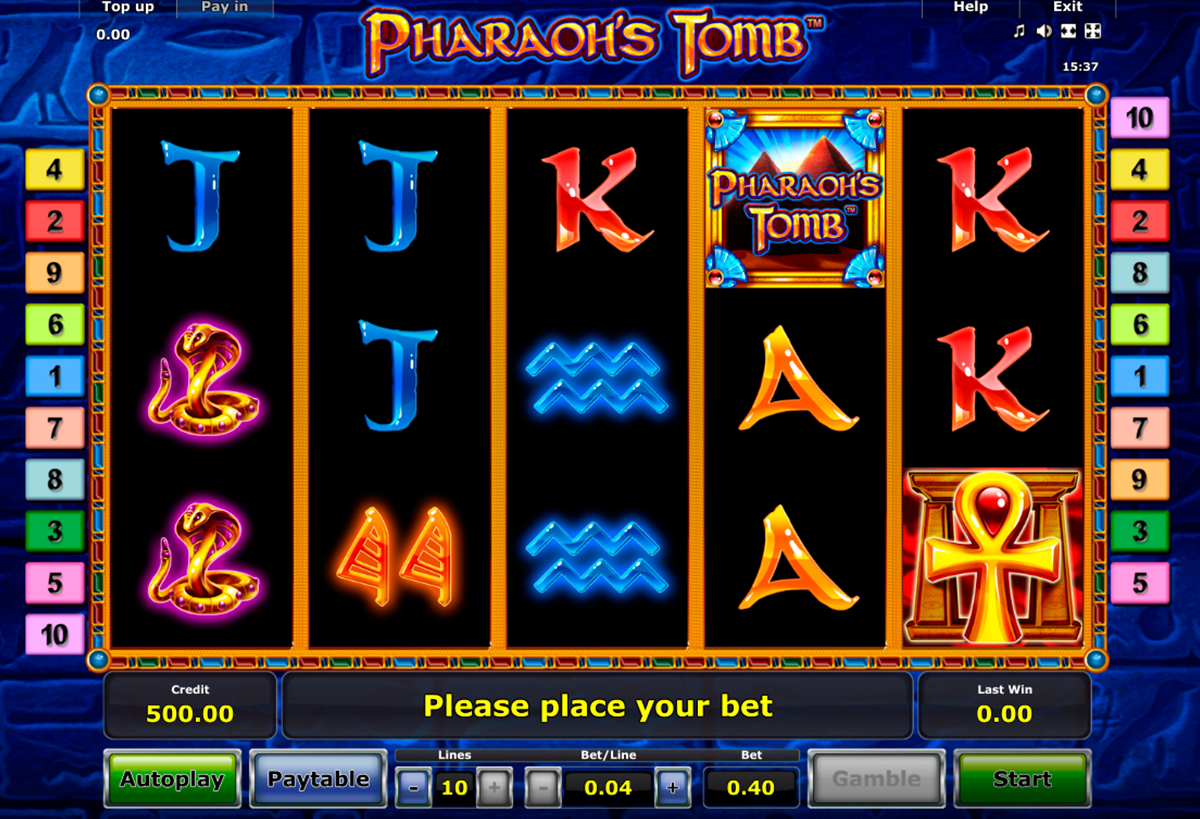 pharaohs tomb novomatic 3 