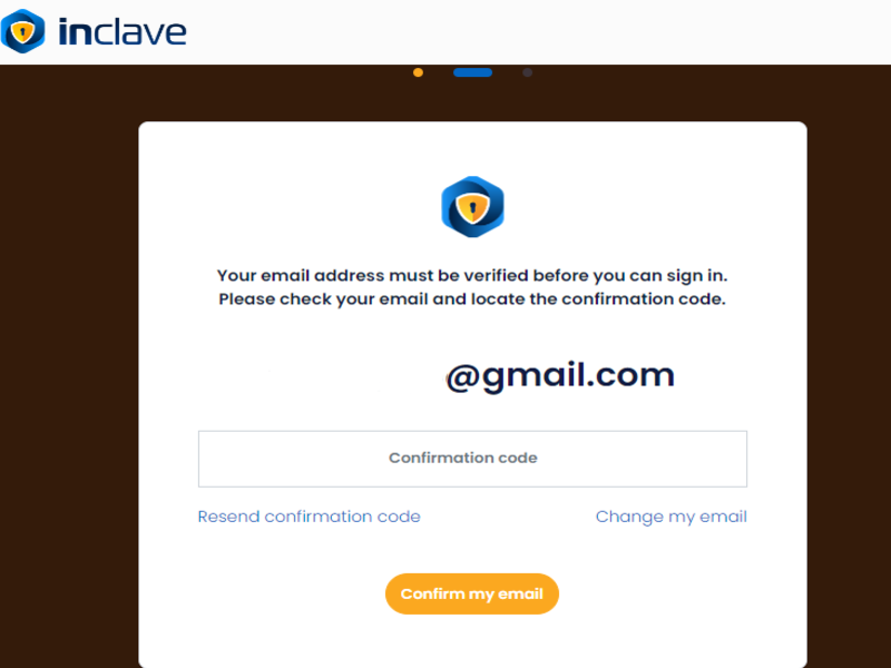 verify the email to register at Slots Garden