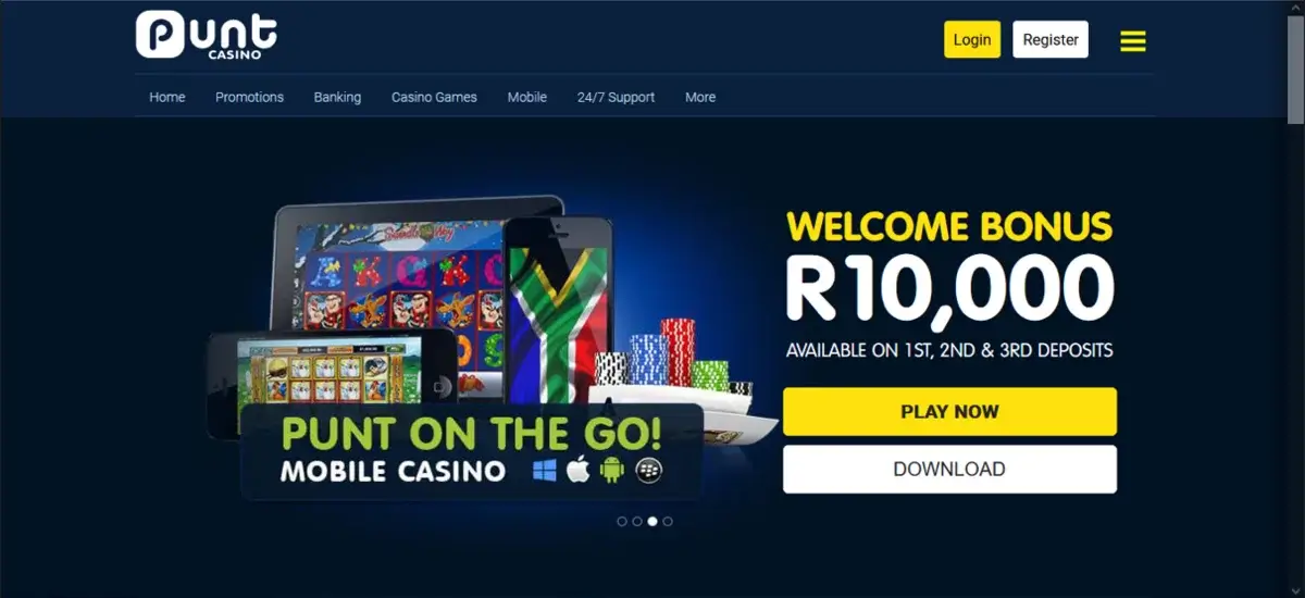 visit the Punt Casino official website